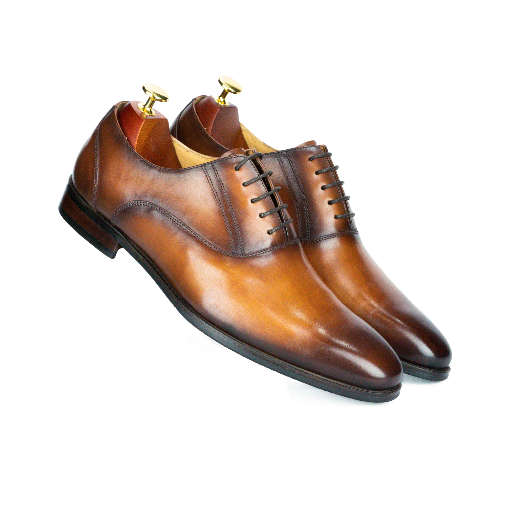 Knightsman House Oxford | Handmade Classic Men's Leather Shoes in Tan