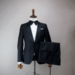 Knightsman House Black Tuxedo with Shawl Lapel