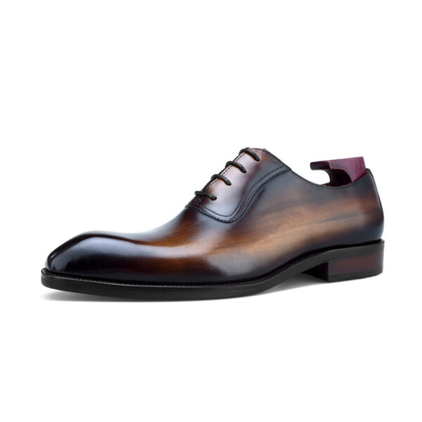 Malvern Lace-up Shoe with Patina. Made-to-order F64-NG1 - Image 3