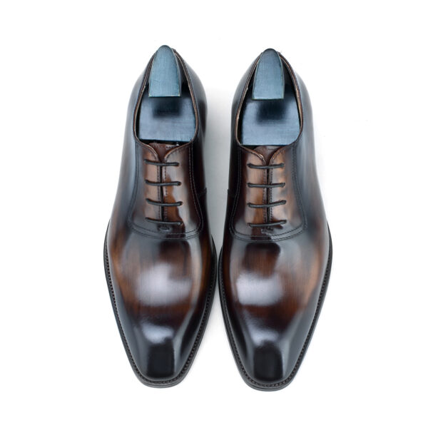 Malvern Lace-up Shoe with Patina. Made-to-order F64-NG1 - Image 2