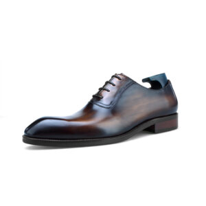 Malvern Lace-up Shoe with Patina. Made-to-order F64-NG1