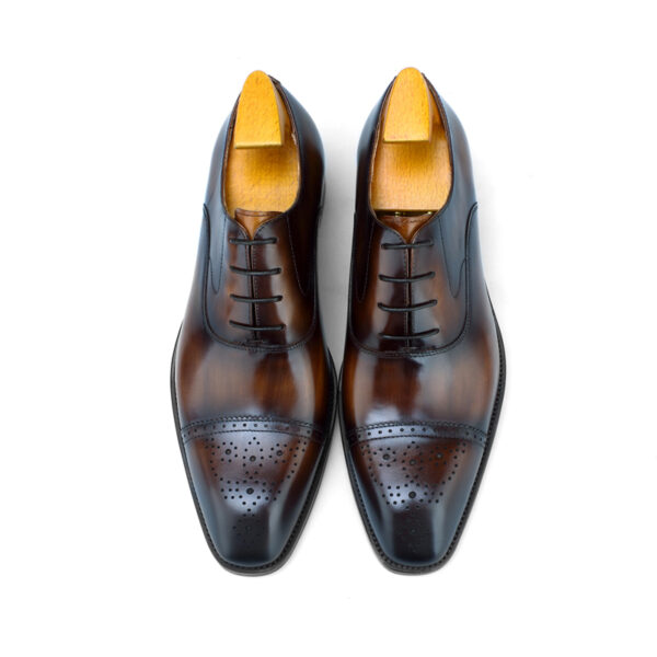 Drayton Lace-up Shoe with Patina. Made-to-order F64-SH2 - Image 4