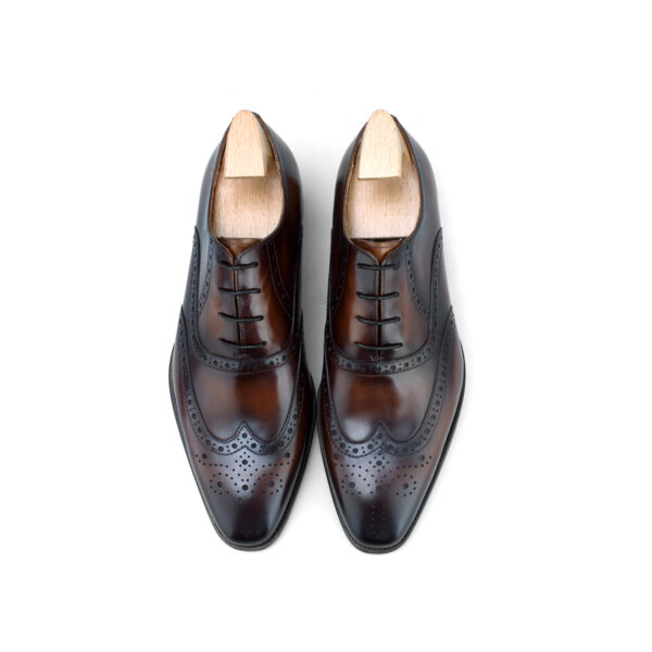 Wimbledon Lace-up Shoe with Patina. Made-to-order F8-A1H - Image 6