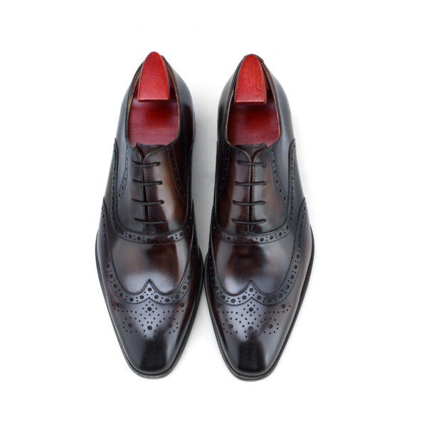 Wimbledon Lace-up Shoe with Patina. Made-to-order F8-A1H - Image 4