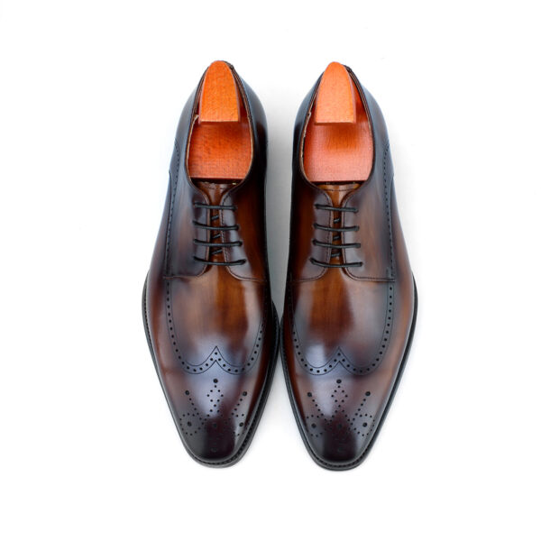 Acton Lace-up Shoe with Patina. Made-to-order F8-HD05 - Image 4