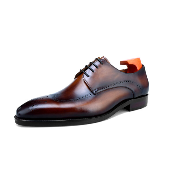 Acton Lace-up Shoe with Patina. Made-to-order F8-HD05 - Image 3