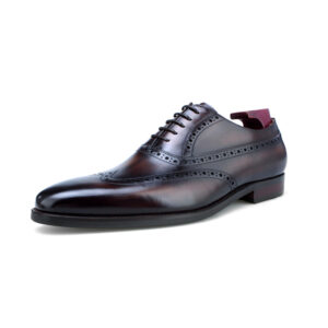 Dulwich Lace-up Shoe with Patina. Made-to-order F8-NK13