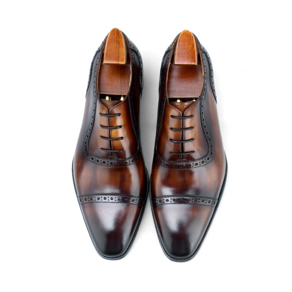 Brentford Lace-up Shoe with Patina. Made-to-order F8-NS58 - Image 10