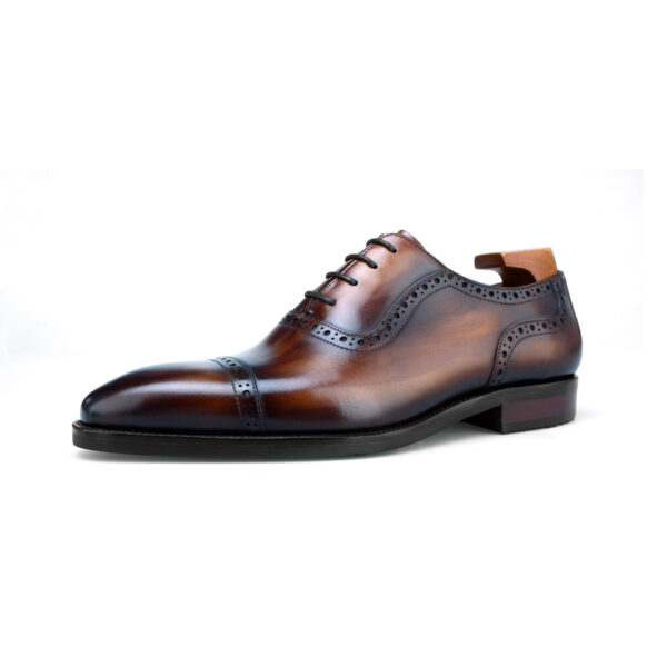 Brentford Lace-up Shoe with Patina. Made-to-order F8-NS58 - Image 9