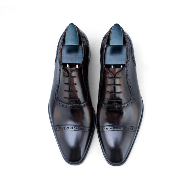 Brentford Lace-up Shoe with Patina. Made-to-order F8-NS58 - Image 8