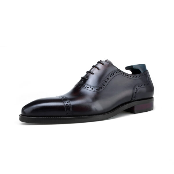 Brentford Lace-up Shoe with Patina. Made-to-order F8-NS58 - Image 7