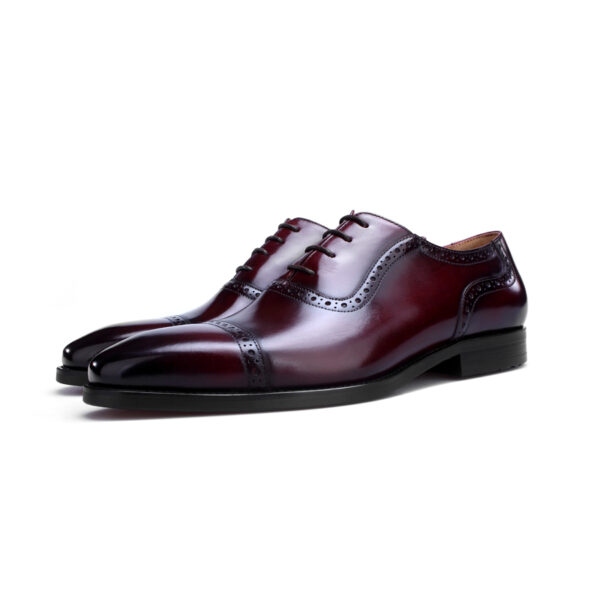 Brentford Lace-up Shoe with Patina. Made-to-order F8-NS58 - Image 2