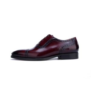 Brentford Lace-up Shoe with Patina. Made-to-order F8-NS58