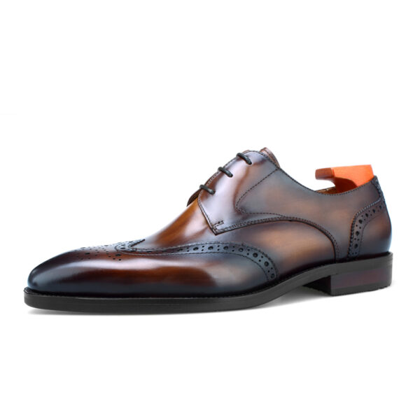 Rochester Lace-up Shoe with Patina. Made-to-order F8-XH9 - Image 3