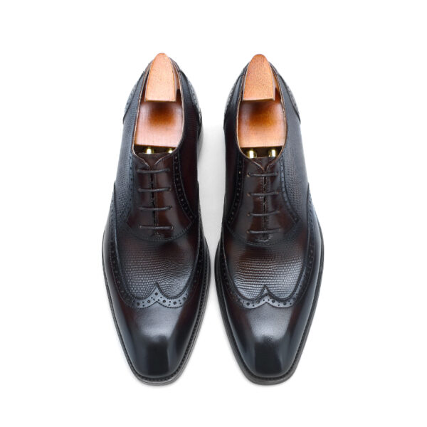 Reading Lace-up Shoe with Patina. Made-to-order G64-B603 - Image 2