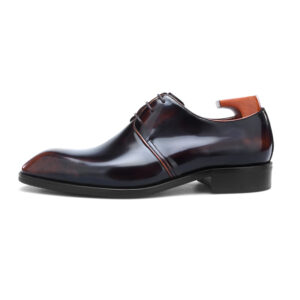 Lewisham Lace-up Shoe with Patina. Made-to-order G64-B716