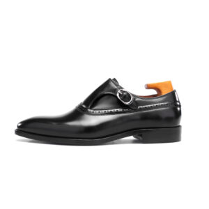 Kensington Single Monk Strap Shoe with Leather Sole. Made-to-order G8-B522