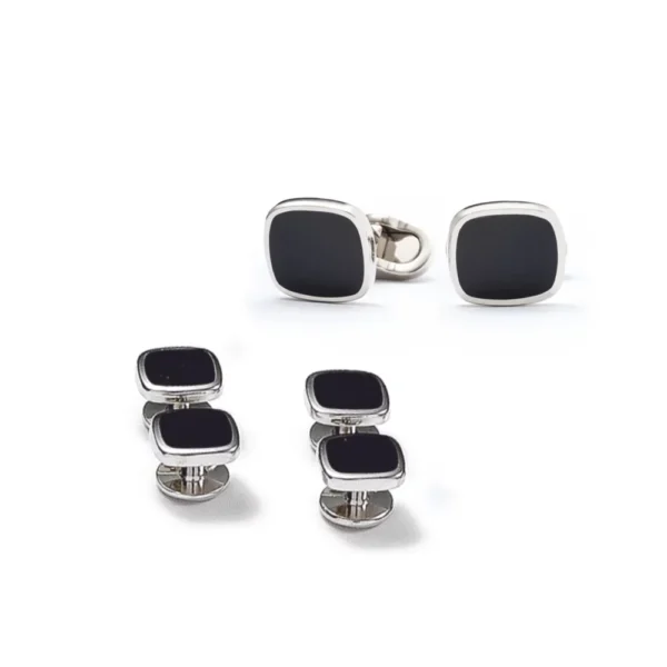 Italian Shirt Studs and Cufflinks Set - Image 2