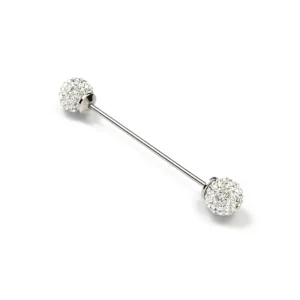 Corno Brass Collar Bar with Swarovski Crystals