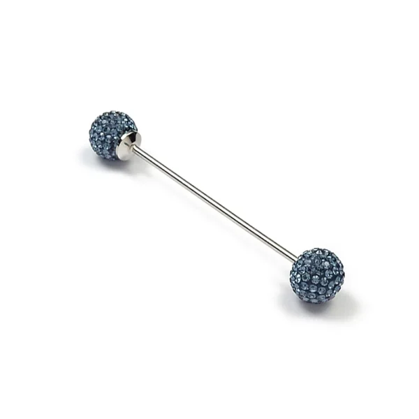 Corno Brass Collar Bar with Swarovski Crystals - Image 2